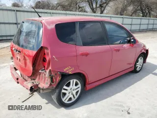 2008 Honda Fit Sport with VIN JHMGD38658S011457, listed as a Copart auction lot 43973425 with 103,314 mi miles and Salvage Title. Bid and sale history available at carsss.com. Image 3.