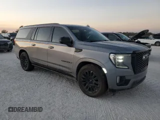 2023 GMC Yukon XL Denali Ultimate with VIN 1GKS2KKL2PR351959, listed as a Copart auction lot 83943414 with 20,081 mi miles and Salvage Title. Bid and sale history available at carsss.com. Image 4.