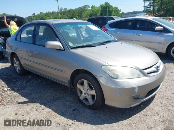 2004 Honda Civic EX with VIN 2HGES26744H530748, listed as a IAAI auction lot 42066655 with 110,254 mi miles and . Bid and sale history available at DreamBid. Image 1.