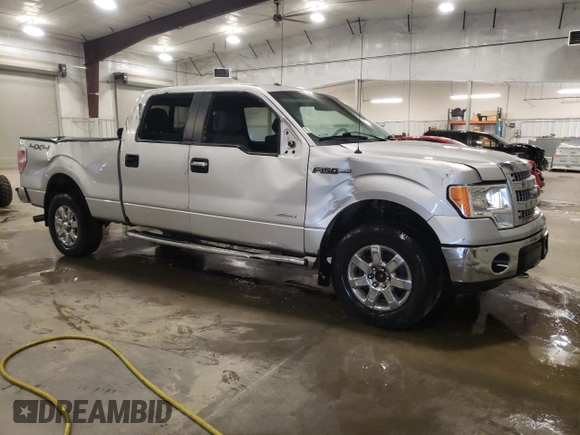 2013 Ford F-150 XL with VIN 1FTFW1ET9DKG50599, listed as a Copart auction lot 55136475 with 146,807 mi miles and Salvage Title. Bid and sale history available at carsss.com. Image 4.