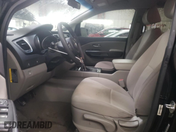 2015 Kia Sedona L with VIN KNDMA5C17F6025760, listed as a Copart auction lot 46440545 with 75,923 mi miles and Salvage Title. Bid and sale history available at DreamBid. Image 7.