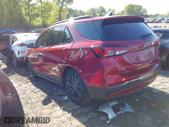 2023 Chevrolet Equinox RS with VIN 3GNAXMEG3PS153365, listed as a IAAI auction lot 42046883 with 72,191 mi miles and . Bid and sale history available at DreamBid. Image 3.