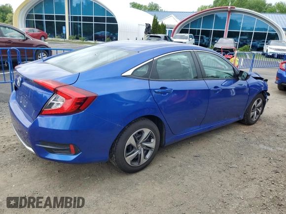 2020 Honda Civic LX z VIN 2HGFC2F65LH522536, wystawiony jako Copart lot #57254255 z przebiegiem 65 014 mil mil oraz Szkoda całkowita • Salvage title. Historia ofert i sprzedaży dostępna na DreamBid. Obrazek 3.