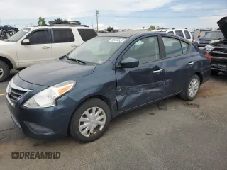 2015 Nissan Versa SV with VIN 3N1CN7APXFL882134, listed as a Copart auction lot 60754485 with 87,356 mi miles and Salvage title. Bid and sale history available at DreamBid. Image 1.