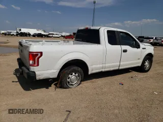 2017 Ford F-150 XL with VIN 1FTEX1CP7HFA22392, listed as a Copart auction lot 57282094 with 160,721 mi miles and Salvage Title. Bid and sale history available at carsss.com. Image 3.