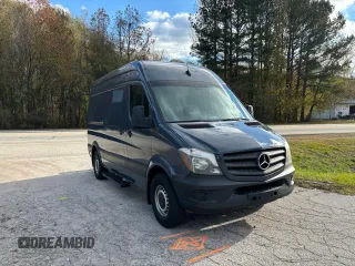 2018 Mercedes-Benz Sprinter Cargo Worker with VIN WD3PE7CD9JP628519, listed as a Copart auction lot 84694564 with 112,836 mi miles and Clean Title. Bid and sale history available at carsss.com. Image 1.
