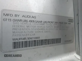 2014 Audi A4 Premium Plus z VIN WAUFFAFL0EN010602, wystawiony jako Copart lot #48084035 z przebiegiem 115 046 mil mil oraz Szkoda całkowita • Salvage title. Historia ofert i sprzedaży dostępna na DreamBid. Obrazek 15.