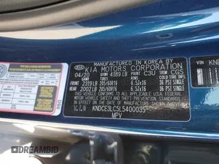 2020 Kia Niro EX Premium with VIN KNDCE3LC5L5400035, listed as a Copart auction lot 67534224 with 27,212 mi miles and Salvage Title. Bid and sale history available at carsss.com. Image 13.
