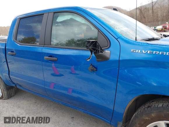 2024 Chevrolet Silverado 1500 Custom with VIN 1GCPDBEK9RZ123622, listed as a IAAI auction lot 41757432 with 10,255 mi miles and . Bid and sale history available at DreamBid. Image 12.