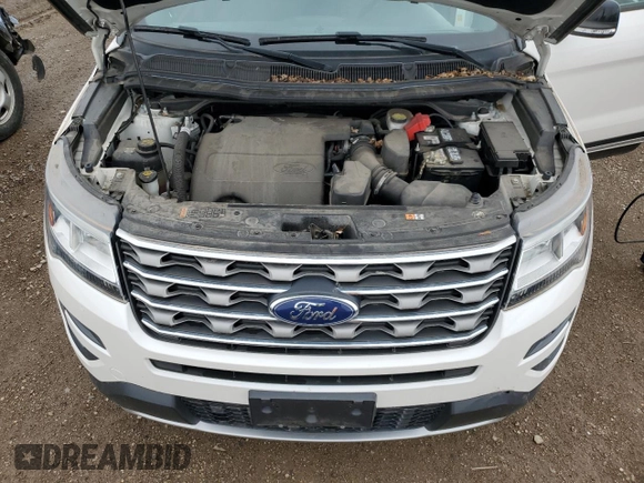 2017 Ford Explorer XLT with VIN 1FM5K8D82HGD81430, listed as a Copart auction lot 55413035 with 52,515 mi miles and Salvage title. Bid and sale history available at DreamBid. Image 12.