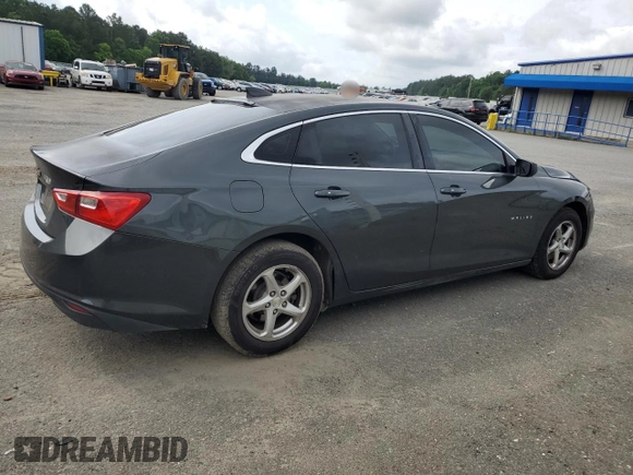 2017 Chevrolet Malibu LS with VIN 1G1ZB5ST5HF102580, listed as a Copart auction lot 53955965 with 190,408 mi miles and Salvage Title. Bid and sale history available at DreamBid. Image 3.