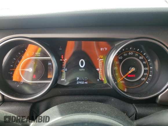 2020 Jeep Wrangler Unlimited Willys z VIN 1C4HJXDG5LW216718, wystawiony jako Copart lot #53144705 z przebiegiem 27 932 mil mil oraz Czysty tytuł • Clean title. Historia ofert i sprzedaży dostępna na DreamBid. Obrazek 9.