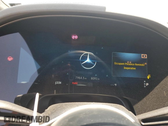 2023 Mercedes-Benz EQS with VIN 4JGDM4EB2PA018538, listed as a Copart auction lot 62095164 with 8,091 mi miles and Salvage Title. Bid and sale history available at carsss.com. Image 9.