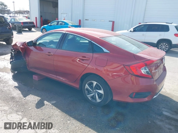2020 Honda Civic LX с VIN 19XFC2F62LE001669, выставлен на аукционе IAAI как лот 41935062 с пробегом 68 285 миль миль и . История ставок и продаж доступна на DreamBid. Изображение 3.