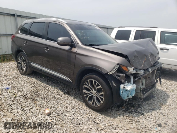 2017 Mitsubishi Outlander SE with VIN JA4AD3A39HZ049072, listed as a Copart auction lot 60809555 with 129,597 mi miles and Salvage title. Bid and sale history available at DreamBid. Image 4.