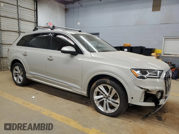 2021 Audi Q7 Premium Plus with VIN WA1LJAF72MD038939, listed as a Copart auction lot 85394184 with 61,947 mi miles and Salvage title. Bid and sale history available at DreamBid. Image 4.