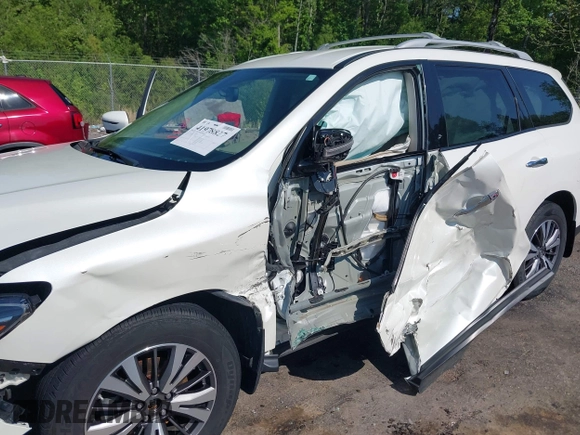 2017 Nissan Pathfinder S with VIN 5N1DR2MN1HC694910, listed as a IAAI auction lot 41978827 with 95,703 mi miles and . Bid and sale history available at DreamBid. Image 6.