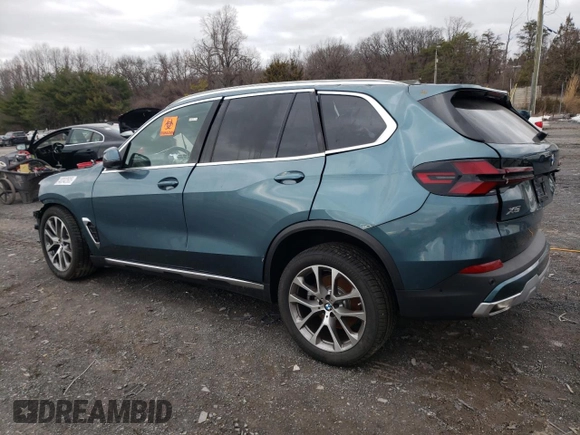 2025 BMW X5 xDrive40i with VIN 5UX23EU05S9X78749, listed as a Copart auction lot 48342605 with 0 mi miles and Salvage Title. Bid and sale history available at carsss.com. Image 2.