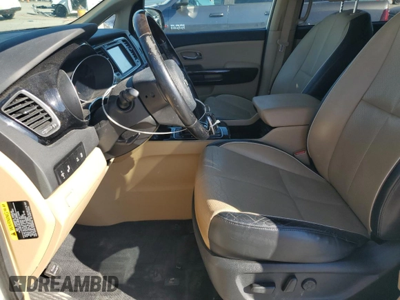 2015 Kia Sedona SX-L with VIN KNDME5C16F6034552, listed as a Copart auction lot 45478085 with 150,158 mi miles and Salvage Title. Bid and sale history available at DreamBid. Image 7.