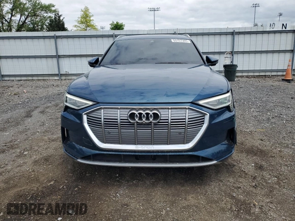 2019 Audi e-tron Prestige with VIN WA1VABGE2KB019280, listed as a Copart auction lot 53157365 with 53,912 mi miles and Salvage title. Bid and sale history available at DreamBid. Image 5.