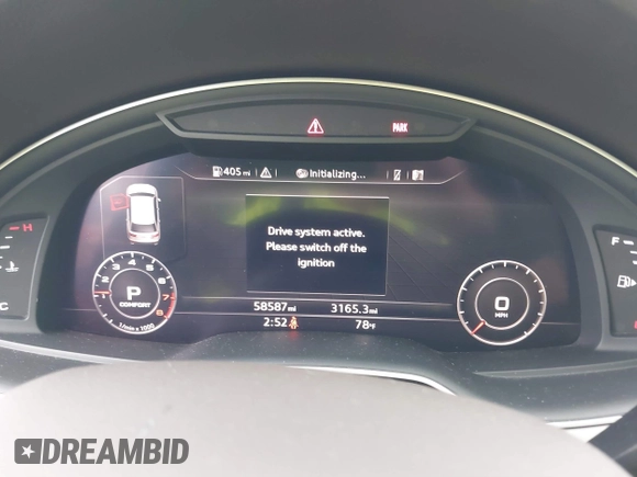 2019 Audi Q7 Premium Plus with VIN WA1LHAF73KD022189, listed as a IAAI auction lot 40798608 with 58,587 mi miles and . Bid and sale history available at DreamBid. Image 7.