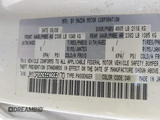 2009 Mazda 5 Sport with VIN JM1CR293990335170, listed as a IAAI auction lot 41960180 with Not Provided miles. Bid and sale history available at carsss.com. Image 9.