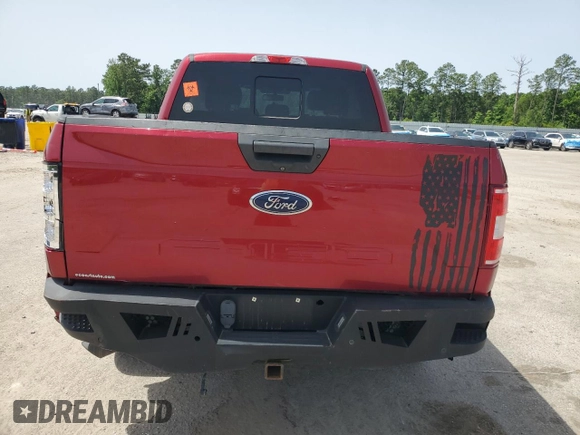 2018 Ford F-150 XL with VIN 1FTEW1E5XJFA27140, listed as a Copart auction lot 56948105 with 57,825 mi miles and Clean title. Bid and sale history available at DreamBid. Image 6.