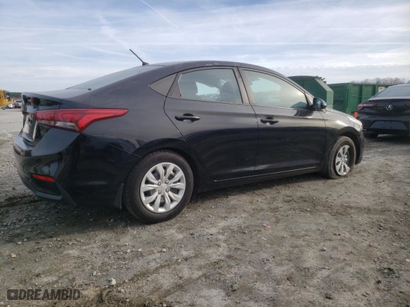 2021 Hyundai Accent SE with VIN 3KPC24A68ME138996, listed as a Copart auction lot 45197065 with 87,065 mi miles and Salvage Title. Bid and sale history available at carsss.com. Image 3.