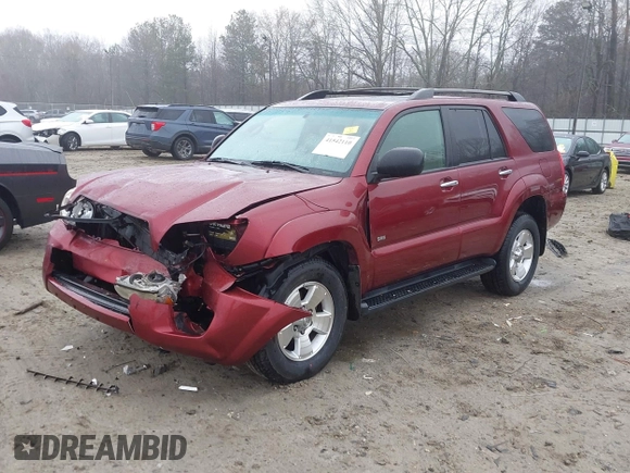 2008 Toyota 4Runner SR5 with VIN JTEZU14R78K004536, listed as a IAAI auction lot 41542110 with 219,297 mi miles. Bid and sale history available at carsss.com. Image 19.