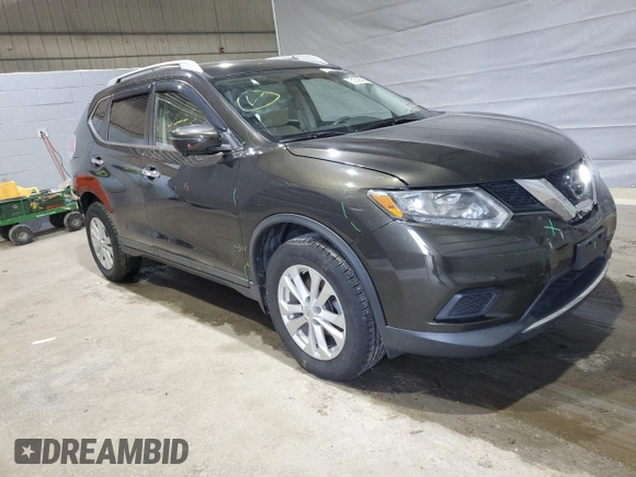 2016 Nissan Rogue SV with VIN KNMAT2MV5GP644107, listed as a Copart auction lot 51036385 with 35,066 mi miles and Salvage Title. Bid and sale history available at DreamBid. Image 4.