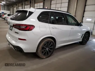 2020 BMW X5 M50i with VIN 5UXJU4C00L9C27198, listed as a Copart auction lot 76705264 with 0 mi miles and Salvage Title. Bid and sale history available at carsss.com. Image 3.