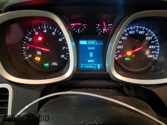 2014 Chevrolet Equinox LS with VIN 2GNALAEK7E6198058, listed as a Copart auction lot 48039435 with 170,395 mi miles and Salvage Title. Bid and sale history available at carsss.com. Image 9.