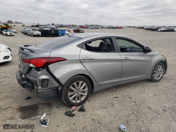 2014 Hyundai Elantra SE with VIN KMHDH4AE0EU092802, listed as a Copart auction lot 48503575 with 169,675 mi miles and Salvage Title. Bid and sale history available at carsss.com. Image 3.