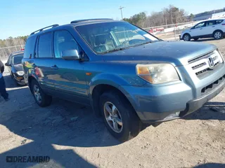 2006 Honda Pilot EX-L with VIN 5FNYF18516B002860, listed as a IAAI auction lot 41355134 with 202,797 mi miles. Bid and sale history available at carsss.com. Image 1.