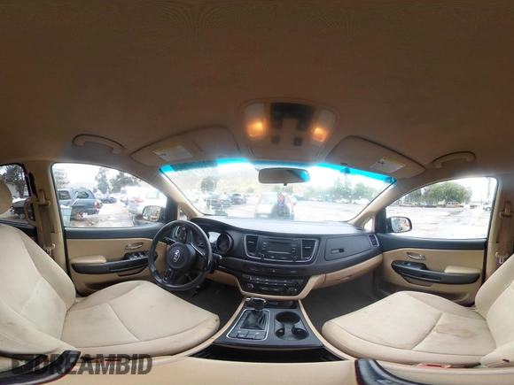 2015 Kia Sedona LX with VIN KNDMB5C14F6051455, listed as a IAAI auction lot 41991513 with 154,967 mi miles and . Bid and sale history available at DreamBid. Image 18.