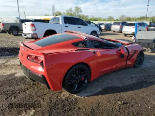 2019 Chevrolet Corvette 1LT with VIN 1G1YB2D74K5109933, listed as a Copart auction lot 56147745 with 21,625 mi miles and Salvage title. Bid and sale history available at DreamBid. Image 3.