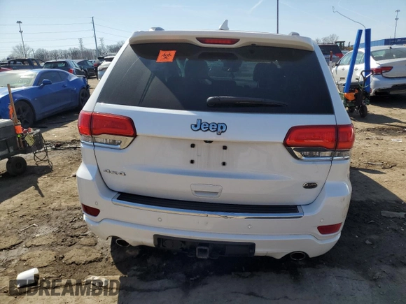 2017 Jeep Grand Cherokee Overland with VIN 1C4RJFCT3HC822900, listed as a Copart auction lot 48965335 with 0 mi miles and Clean Title. Bid and sale history available at carsss.com. Image 6.