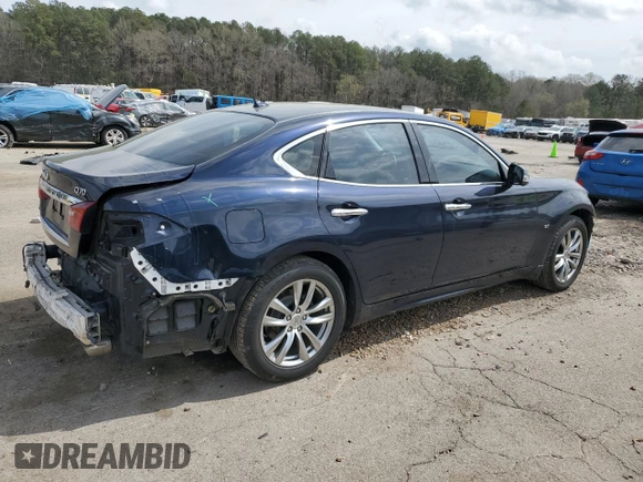 2019 Infiniti Q70 Luxe with VIN JN1BY1AR3KM585742, listed as a Copart auction lot 49002355 with 102,693 mi miles and Salvage Title. Bid and sale history available at DreamBid. Image 3.
