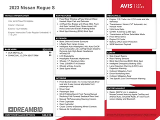 2023 Nissan Rogue S with VIN 5N1BT3AA7PC888694, listed as a Copart auction lot 58158105 with 56,480 mi miles and Non repairable. Bid and sale history available at DreamBid. Image 13.