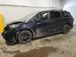 2024 Toyota Sienna XSE z VIN 5TDDSKFC2RS117341, wystawiony jako Copart lot #46500865 z przebiegiem 14 637 mil mil oraz Szkoda całkowita • Salvage title. Historia ofert i sprzedaży dostępna na DreamBid. Obrazek 1.