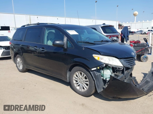 2014 Toyota Sienna XLE with VIN 5TDYK3DC2ES492554, listed as a IAAI auction lot 41685109 with 196,619 mi miles and . Bid and sale history available at DreamBid. Image 1.