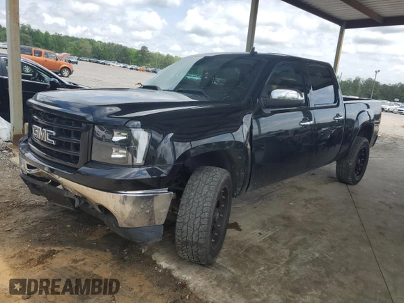2012 GMC Sierra 1500 SLE with VIN 3GTP2VE73CG234077, listed as a Copart auction lot 53979795 with 170,272 mi miles and Salvage Title. Bid and sale history available at DreamBid. Image 1.