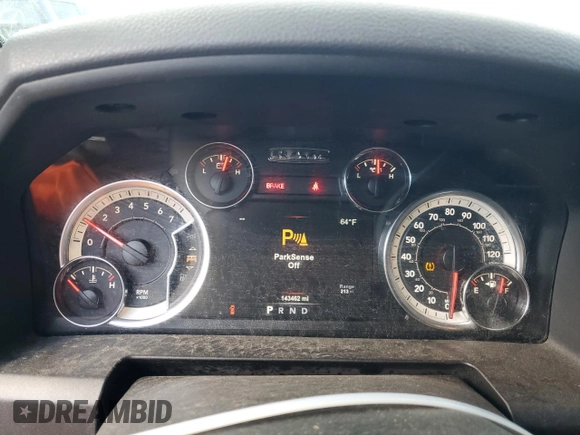 2018 Ram 1500 Big Horn with VIN 3C6RR7LT9JG123294, listed as a Copart auction lot 44421745 with 143,462 mi miles and Salvage Title. Bid and sale history available at carsss.com. Image 9.