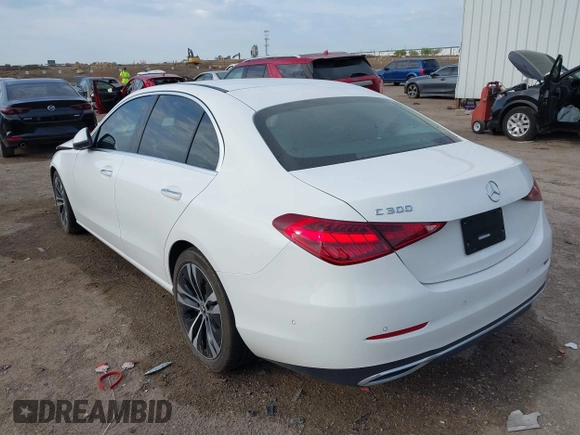2022 Mercedes-Benz C 300 with VIN W1KAF4GB1NR061514, listed as a IAAI auction lot 41887174 with 32,732 mi miles and . Bid and sale history available at DreamBid. Image 3.