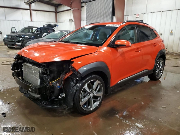 2019 Hyundai Kona Limited with VIN KM8K3CA55KU220091, listed as a Copart auction lot 42152685 with 40,775 mi miles and Clean Title. Bid and sale history available at carsss.com. Image 1.