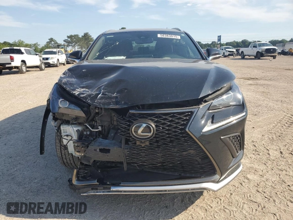 2021 Lexus NX 300 F Sport z VIN JTJSARBZ5M2193324, wystawiony jako Copart lot #58383015 z przebiegiem 100 469 mil mil oraz Nie do naprawy • Non repairable. Historia ofert i sprzedaży dostępna na DreamBid. Obrazek 5.