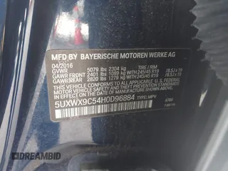 2017 BMW X3 xDrive28i with VIN 5UXWX9C54H0D96884, listed as a IAAI auction lot 42107099 with 152,589 mi miles and . Bid and sale history available at DreamBid. Image 9.