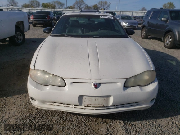 2001 Chevrolet Monte Carlo SS with VIN 2G1WX15KX19136335, listed as a Copart auction lot 48341105 with 211,073 mi miles and Salvage Title. Bid and sale history available at carsss.com. Image 5.