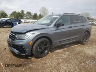 2024 Volkswagen Tiguan SE R-Line Black with VIN 3VV8B7AX8RM210035, listed as a Copart auction lot 54377005 with 5,298 mi miles and Salvage title. Bid and sale history available at DreamBid. Image 1.