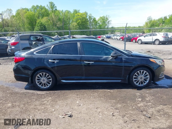 2015 Hyundai Sonata Limited with VIN 5NPE34AF2FH255512, listed as a IAAI auction lot 42075804 with 156,189 mi miles and . Bid and sale history available at carsss.com. Image 13.